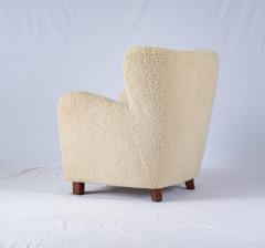 Scandinavian Sheepskin Lounge Chair - 224255