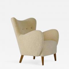 Scandinavian Sheepskin Lounge Chair - 224315