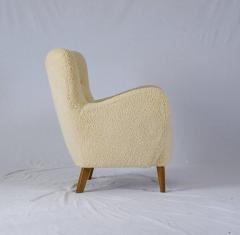 Scandinavian Sheepskin Lounge Chair - 224316