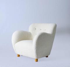 Scandinavian Sheepskin Lounge Chair - 290942