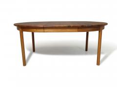 Scandinavian Solid Exotic Wood Round Dining Table with Leaves - 3726906