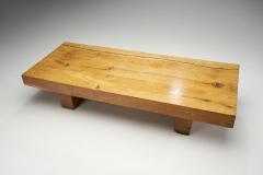 Scandinavian Solid Oak Coffee Table Sweden 1960s - 2160258