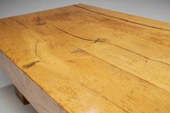 Scandinavian Solid Oak Coffee Table Sweden 1960s - 2160259