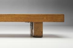 Scandinavian Solid Oak Coffee Table Sweden 1960s - 2160262