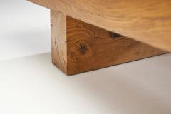 Scandinavian Solid Oak Coffee Table Sweden 1960s - 2160263