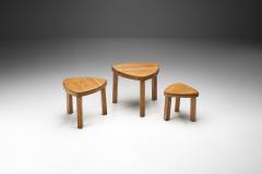 Scandinavian Solid Wood Nesting Tables Scandinavia ca 1970s - 2245636