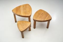 Scandinavian Solid Wood Nesting Tables Scandinavia ca 1970s - 2245643