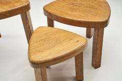 Scandinavian Solid Wood Nesting Tables Scandinavia ca 1970s - 2245645