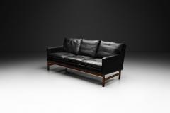 Scandinavian Three Seater Leather Sofa Denmark ca 1960s - 4717746