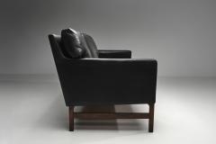 Scandinavian Three Seater Leather Sofa Denmark ca 1960s - 4717749