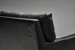 Scandinavian Three Seater Leather Sofa Denmark ca 1960s - 4717750
