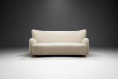 Scandinavian Three Seater Sofa Upholstered in Soft Wool Scandinavia ca 1950s - 3259725