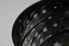 Scandinavian Tin and Glass Accent Ceiling Lamp Scandinavia 1920s - 3103603