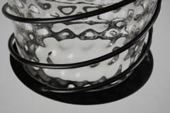 Scandinavian Tin and Glass Accent Ceiling Lamp Scandinavia 1920s - 3103604