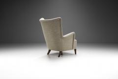 Scandinavian Upholstered Wingback Armchair Scandinavia 1950s - 2717784