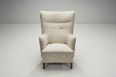 Scandinavian Upholstered Wingback Armchair Scandinavia 1950s - 2717786