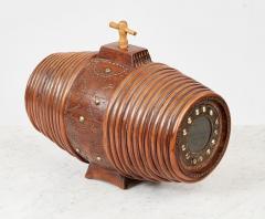 Scandinavian Willow Banded Barrel Flask - 4388302