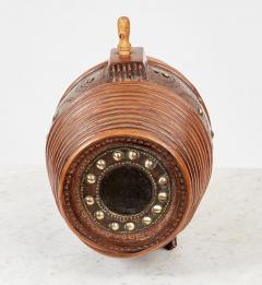 Scandinavian Willow Banded Barrel Flask - 4388303