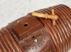 Scandinavian Willow Banded Barrel Flask - 4388309