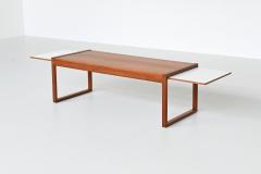 Scandinavian extendable coffee table in teak and white Denmark 1960 - 3790161