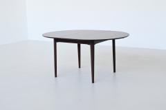 Scandinavian extendable oval shaped dining table rosewood Denmark 1960 - 4001598