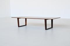 Scandinavian long shaped coffee table in rosewood Denmark 1960 - 3903575