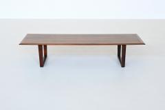 Scandinavian long shaped coffee table in rosewood Denmark 1960 - 3903576