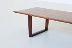 Scandinavian long shaped coffee table in rosewood Denmark 1960 - 3903578