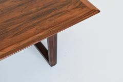 Scandinavian long shaped coffee table in rosewood Denmark 1960 - 3903585