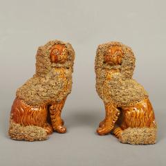 Scarce Pair of Rockingham Glazed Spaniels - 4533389