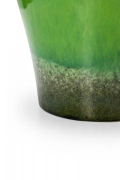 Schaurich Keramik West German Mid Century Dark and Light Green Glazed Ceramic Pi - 4671976
