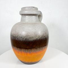 Scheurich Keramik Midcentury Lava Stripe Pottery Art Water Pitcher Jug Vase West Germany - 2893452