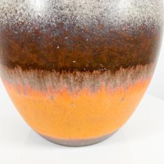 Scheurich Keramik Midcentury Lava Stripe Pottery Art Water Pitcher Jug Vase West Germany - 2893455