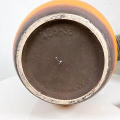 Scheurich Keramik Midcentury Lava Stripe Pottery Art Water Pitcher Jug Vase West Germany - 2893456