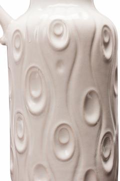 Scheurich West German Mid Century Koralle Design White Ceramic Pitcher - 4672286