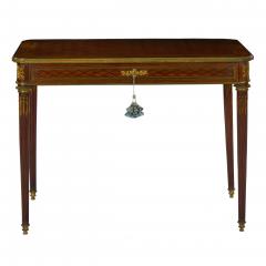 Schmit Cie French Louis XVI Style Antique Writing Table Desk Bureau Plat Schmit et Cie - 1083299