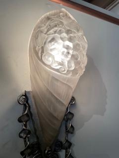 Schneider Art Deco Single Wall Sconce France - 3794232