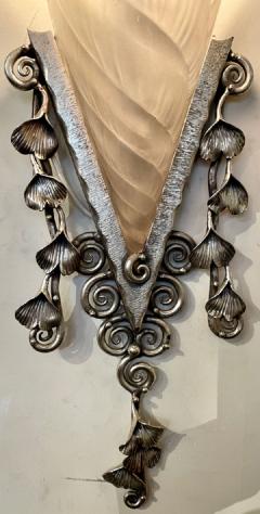 Schneider Art Deco Single Wall Sconce France - 3794277