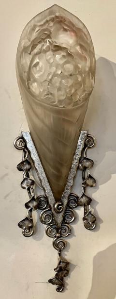 Schneider Art Deco Single Wall Sconce France - 3794343