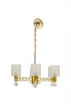 Schonbek Lighting Schonbek CO American Mid Century Brass and Crystal 6 Arm Chandelier - 4272740