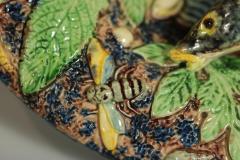 School of Paris Majolica Palissy Fish Reptile Platter - 1849094