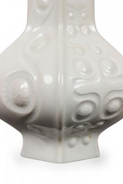Schumann Arzberg Bavarian German Mid Century White Porcelain with Incised Spiral - 4673833