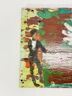 Scott Griffin Angel Folk Outsider Painting on Found Wood Canada 2008 - 4715570