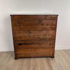 Scottish 19th Century Mahogany Chest with Frieze Drawers and Turned Columns - 2901487