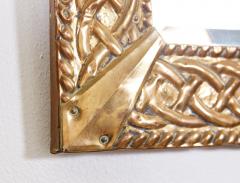 Scottish Arts and Crafts Brass Mirror - 3127254