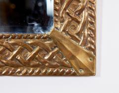 Scottish Arts and Crafts Brass Mirror - 3127258