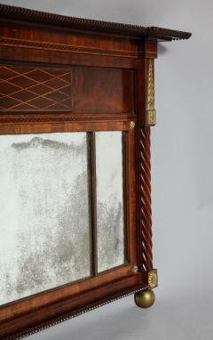 Scottish Regency Inlaid Overmantel Mirror - 2838839
