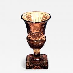 Scottish Victorian Amber Glass Urn - 4693597
