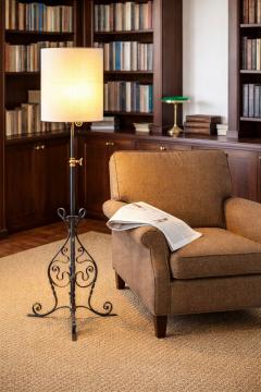 Scrolled Iron Floor Lamp - 4544770