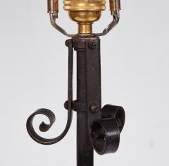 Scrolled Iron Floor Lamp - 4544773
